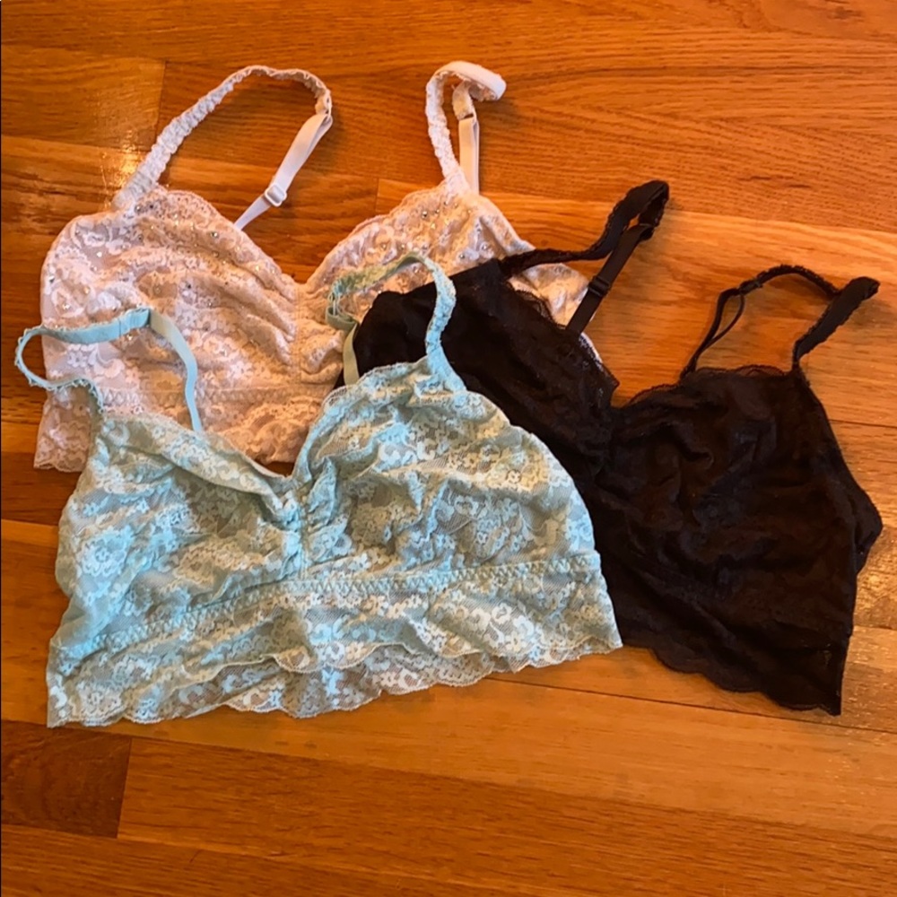 Bundle 3 PINK Victoria Secret bralettes